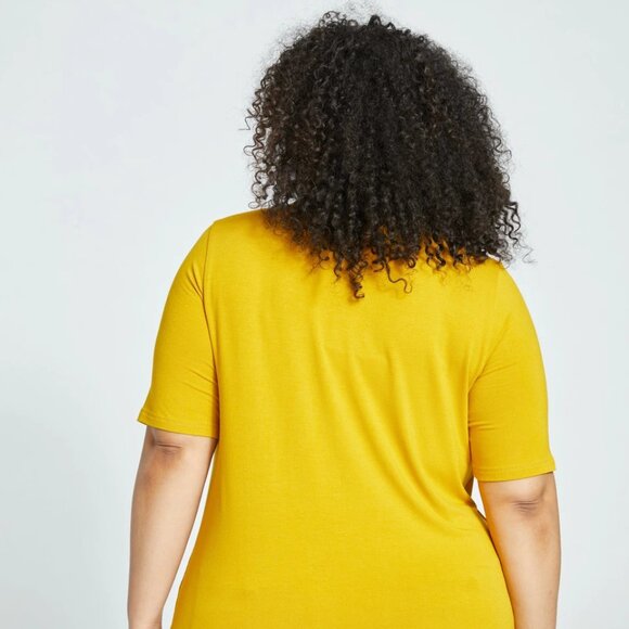 🆕 Universal Standard Lily Liquid Jersey Crew Neck Stovepipe Tee in S/14-16 - Picture 2 of 6